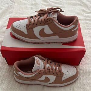 Nike Women's Sneakers in White/Rose Whisper